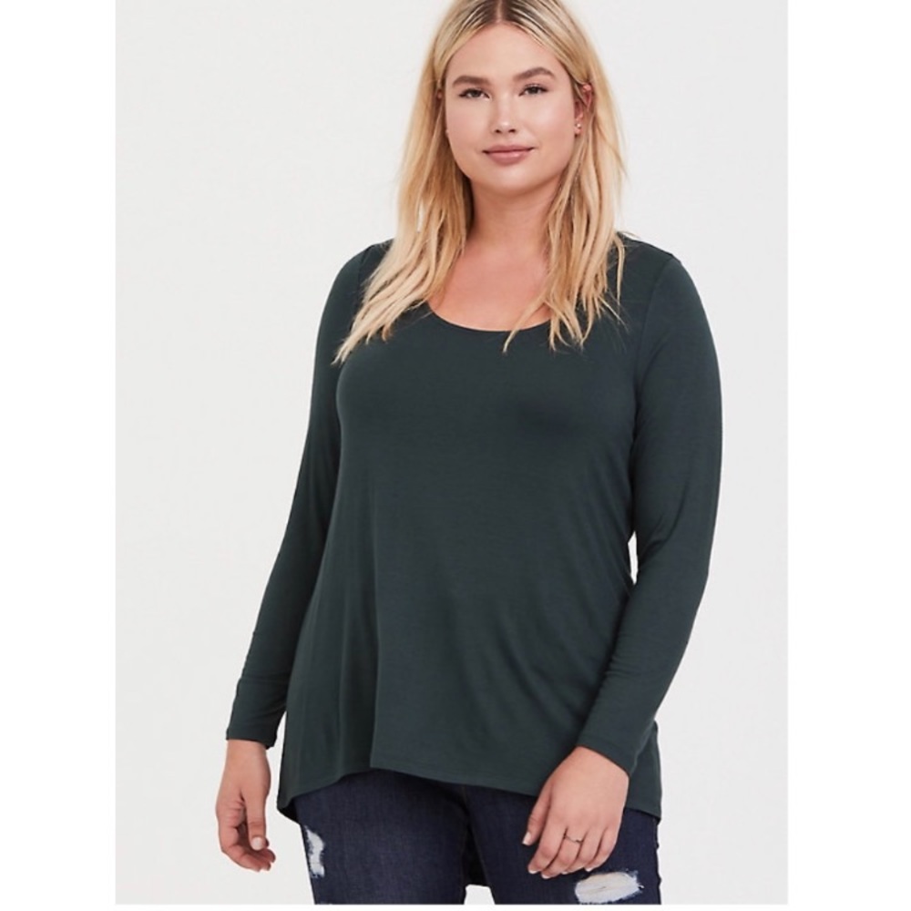 Torrid hi-lo super soft long sleeve tee